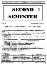 Giáo án Tiếng Anh Lớp 8 - Tiết 72 Third 45-minute written test - Năm học 2012-2013